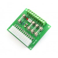 24/20 Pin ATX Computer PC Power Supply Breakout Board Adapter Extension Module