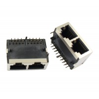 LPJE102DNL RJ45 - Dual 8P8C Modular Socket - Dual Ethernet LAN Connector