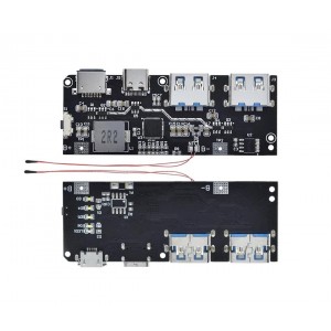 Dual USB Micro/Type-C 5V 4.5A 22.5W Mobile Power Bank 18650 Charging Module QC4.0 QC3.0 LED with NTC Temperature Protection Dual USB Micro/Type-C 5V 4.5A 22.5W Mobile Power Bank 18650 Charging Module QC4.0 QC3.0 LED with NTC Temperature Protection