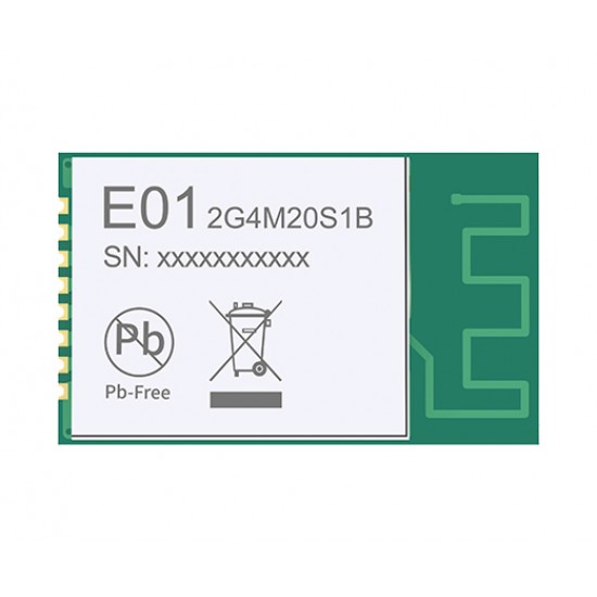 Ebyte E01-2G4M20S1B NRF24L01 PA+LNA 2.4GHz 20dBm Wireless Transceiver Module SMD