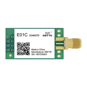Ebyte E01C-2G4M27D Si24R1 27dBm 2.4GHz SPI Wireless Serial Port Module - SMA-K Antenna Interface Ebyte E01C-2G4M27D Si24R1 27dBm 2.4GHz SPI Wireless Serial Port Module - SMA-K Antenna Interface