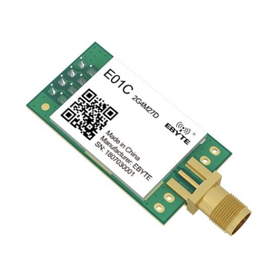 Ebyte E01C-2G4M27D Si24R1 27dBm 2.4GHz SPI Wireless Serial Port Module - SMA-K Antenna Interface