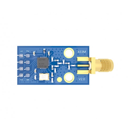 Ebyte E07-M1101D-SMA CC1101 433MHz 10dBm 530M SPI Wireless Transceiver Module - SMA-K Antenna Interface