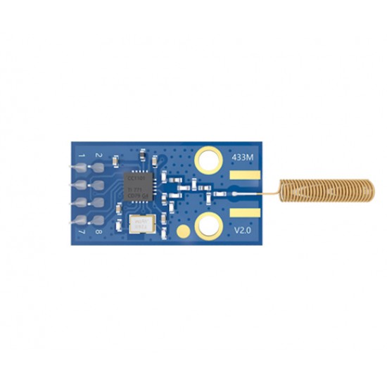 Ebyte E07-M1101D-TH CC1101 433MHz 10dBm 520M SPI Wireless RF Transceiver Module - Spring Antenna Interface