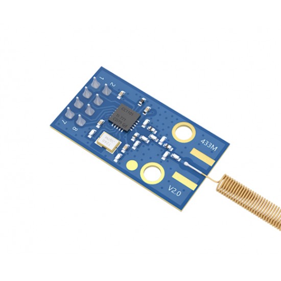 Ebyte E07-M1101D-TH CC1101 433MHz 10dBm 520M SPI Wireless RF Transceiver Module - Spring Antenna Interface