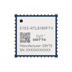 Ebyte E103-RTL8189FTV 2.4GHz 16dBm RTL8189FTV Chip Based High Performance Wireless WiFi Module - SDIO 2.0 Interface Ebyte E103-RTL8189FTV 2.4GHz 16dBm RTL8189FTV Chip Based High Performance Wireless WiFi Module - SDIO 2.0 Interface