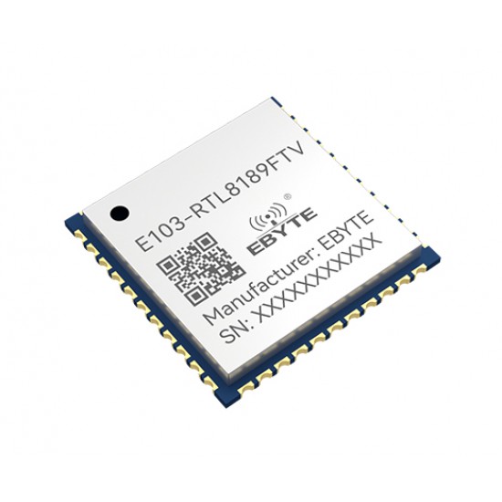 Ebyte E103-RTL8189FTV 2.4GHz 16dBm RTL8189FTV Chip Based High Performance Wireless WiFi Module - SDIO 2.0 Interface