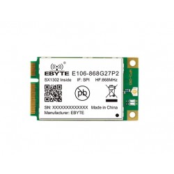 E106-868G27P2 SX1302 868MHz LoRaWAN Gateway Module - Standard Mini-PCIe Socket - SPI Interface