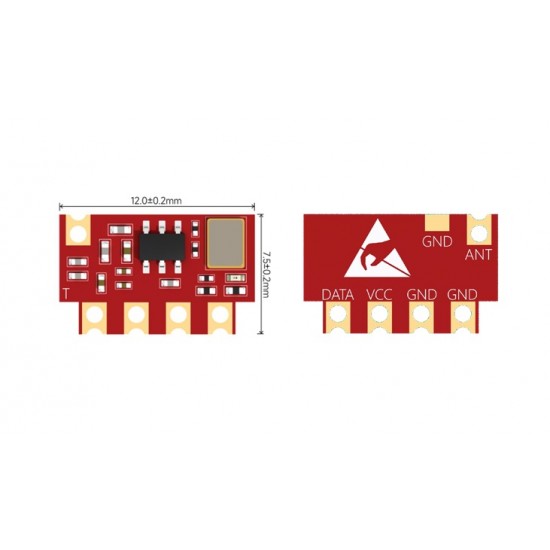 Ebyte E160-T4MS1 315/433Mhz 12dBm Superheterodyne Transmitter Module