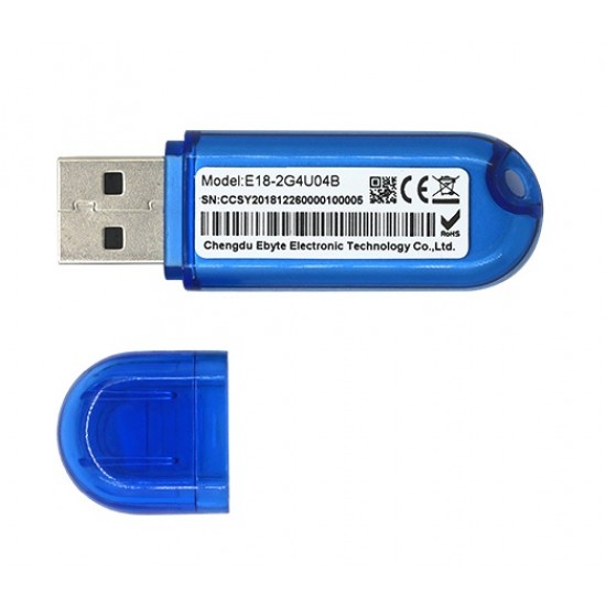 EBYTE E18-2G4U04B CC2531 2.4GHz 12-bit ADC ZigBee Protocol Analyzer/Packet Capture Tool - Support USB/SPI/UART interfaces EBYTE E18-2G4U04B CC2531 2.4GHz 12-bit ADC ZigBee Protocol Analyzer/Packet Capture Tool - Support USB/SPI/UART interfaces