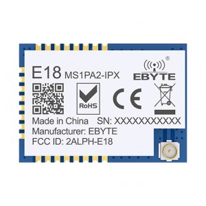 Ebyte E18-MS1PA2-IPX CC2530 2.4-2.48GHz 20dBm ZigBee3.0 Wireless Module Ebyte E18-MS1PA2-IPX CC2530 2.4-2.48GHz 20dBm ZigBee3.0 Wireless Module