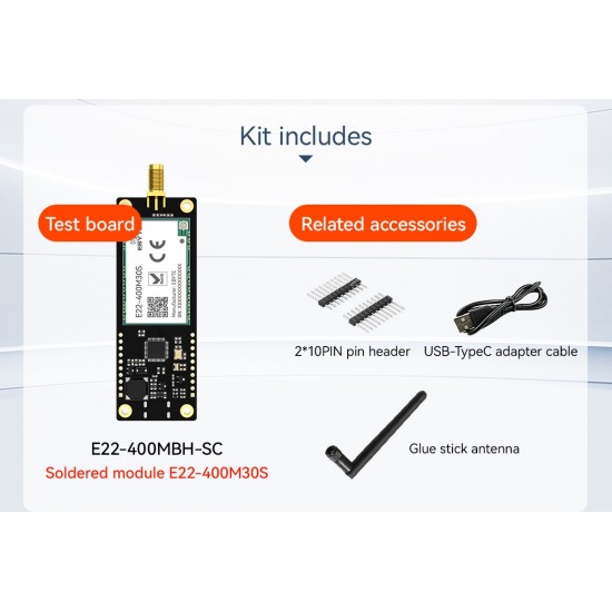 Ebyte E22-400MBH-SC LoRa Wireless Module Development and Test Board