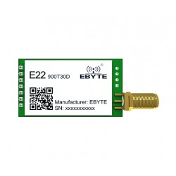 E22-900T30D UART/SX1262 868/915 MHz 30dBm DIP LoRa Wireless Module