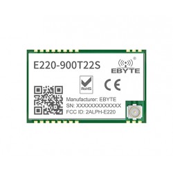 Ebyte E220-900T22S UART/LLCC68 850.125/930.125MHz 22dBm LoRa Wireless Serial Port Module Ebyte E220-900T22S UART/LLCC68 850.125/930.125MHz 22dBm LoRa Wireless Serial Port Module