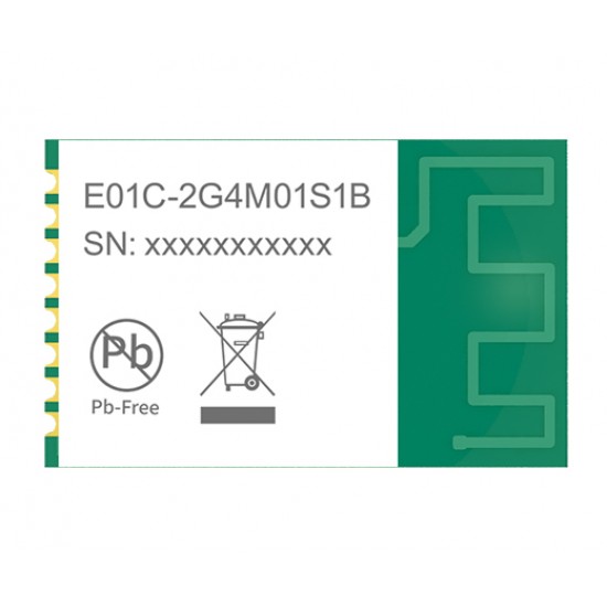 Ebyte E01C-2G4M01S1B Si24R1 2.4GHz Wireless SoC Module SMD - SPI Interface - 200M Communication Distance