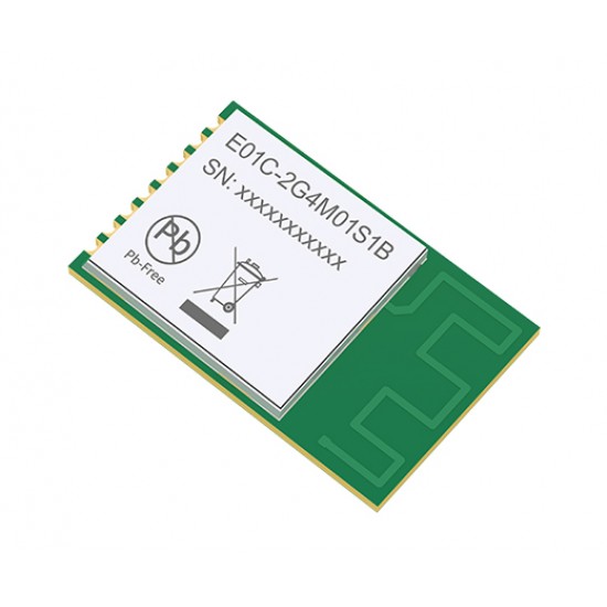 Ebyte E01C-2G4M01S1B Si24R1 2.4GHz Wireless SoC Module SMD - SPI Interface - 200M Communication Distance