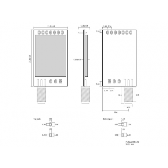 Ebyte E32-433T20D-V8 UART/SX1278 410-441Mhz Wireless LoRa Module