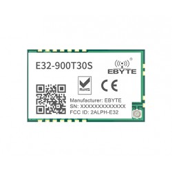 Ebyte E32-900T30S-V8 SX1276 868~915MHz 30dBm 1W TTL LoRa Wireless Module Ebyte E32-900T30S-V8 SX1276 868~915MHz 30dBm 1W TTL LoRa Wireless Module