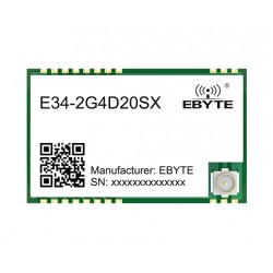 Ebyte E34-2G4D20SX 2.4GHz 20dBm Full-Duplex Wireless Data Transmission Module - UART Interface - 2KM Communication Distance Ebyte E34-2G4D20SX 2.4GHz 20dBm Full-Duplex Wireless Data Transmission Module - UART Interface - 2KM Communication Distance