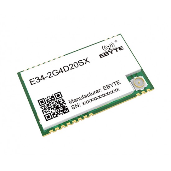 Ebyte E34-2G4D20SX 2.4GHz 20dBm Full-Duplex Wireless Data Transmission Module - UART Interface - 2KM Communication Distance