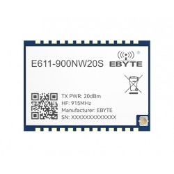 Ebyte E611-900NW20S 915MHz 20dBm Long Distance Wireless Image & Data Transmission Module - UART/PHY Interface - 1KM Communication Distance Ebyte E611-900NW20S 915MHz 20dBm Long Distance Wireless Image & Data Transmission Module - UART/PHY Interface - 1KM Communication Distance