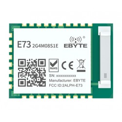 Ebyte E73-2G4M08S1E N52833 2.4GHz Wireless RF Module - BLE5.0, Mesh & Zigbee Support Ebyte E73-2G4M08S1E N52833 2.4GHz Wireless RF Module - BLE5.0, Mesh & Zigbee Support