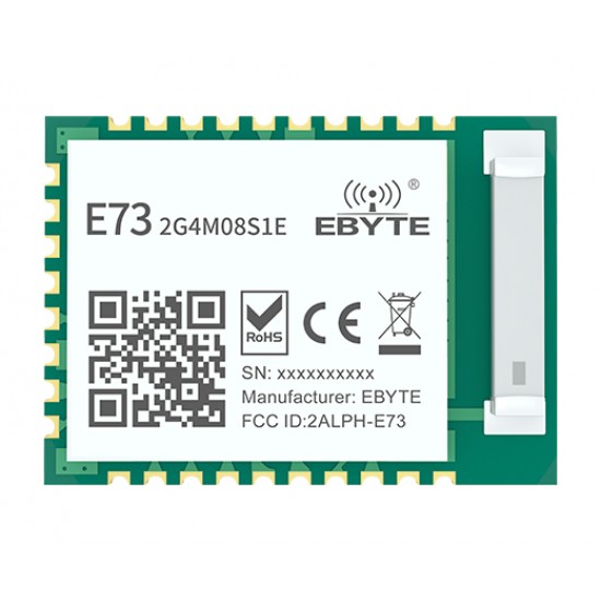 Ebyte E73-2G4M08S1E N52833 2.4GHz Wireless RF Module - BLE5.0, Mesh & Zigbee Support Ebyte E73-2G4M08S1E N52833 2.4GHz Wireless RF Module - BLE5.0, Mesh & Zigbee Support