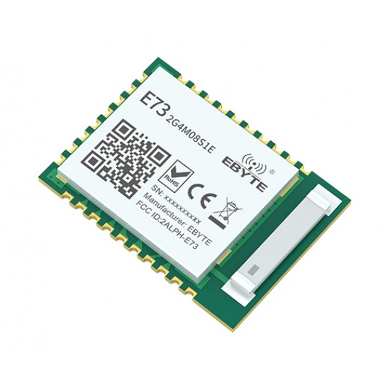 Ebyte E73-2G4M08S1E N52833 2.4GHz Wireless RF Module - BLE5.0, Mesh & Zigbee Support Ebyte E73-2G4M08S1E N52833 2.4GHz Wireless RF Module - BLE5.0, Mesh & Zigbee Support