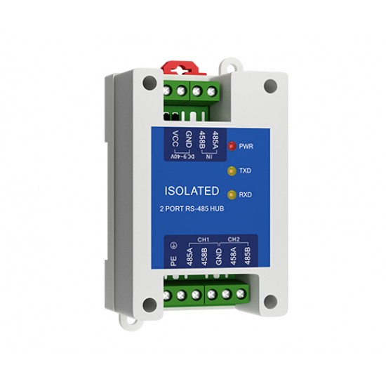 Ebyte E810-R12 Industrial Grade Isolated 2 Channel RS485 Repeater (HUB) - DC 9~40V - Rail Mounted