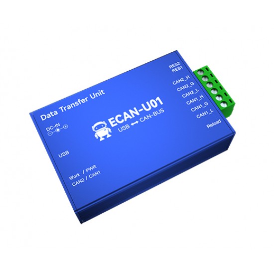 Ebyte ECAN-U01 CAN2.0 debugger, CAN to USB converter, bus analyzer CAN-BUS 2-way Transparent Transmission Communication Transceiver