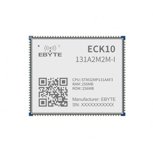Ebyte ECK10-131A2M2M-I - STM32MP13 Single Core Arm Cortex-A7 MCU Based System on Module (SOM) - 650MHz - 256MB Flash & SDRAM Ebyte ECK10-131A2M2M-I - STM32MP13 Single Core Arm Cortex-A7 MCU Based System on Module (SOM) - 650MHz - 256MB Flash & SDRAM