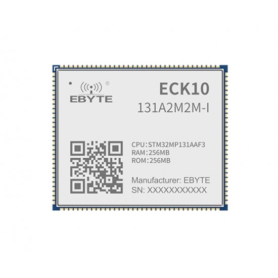 Ebyte ECK10-131A2M2M-I - STM32MP13 Single Core Arm Cortex-A7 MCU Based System on Module (SOM) - 650MHz - 256MB Flash & SDRAM