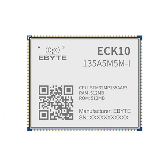 Ebyte ECK10-135A5M5M-I - STM32MP13 Single Core Arm Cortex-A7 MCU Based System on Module (SOM) - 650MHz - 512MB Flash & SDRAM