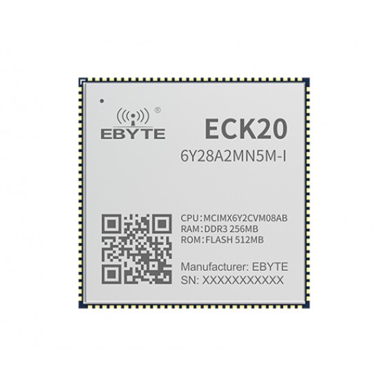 Ebyte ECK20-6Y28A2MN5M-I - MCIMX6Y2CVM08AB - Arm Cortex-A7 Processor - 792MHz - 256MB Ram - 512MB eMMC - NXP Low Power Consumption MPU Core Board - Industrial Grade