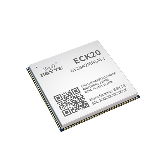 Ebyte ECK20-6Y28A2MN5M-I - MCIMX6Y2CVM08AB - Arm Cortex-A7 Processor - 792MHz - 256MB Ram - 512MB eMMC - NXP Low Power Consumption MPU Core Board - Industrial Grade