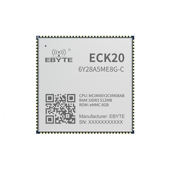 Ebyte ECK20-6Y28A5ME8G-C - MCIMX6Y2CVM08AB Arm Cortex-A7 Processor - 792MHz - 512MB Ram - 8GB eMMC - NXP Low Power Consumption MPU Core Board - Commercial Grade