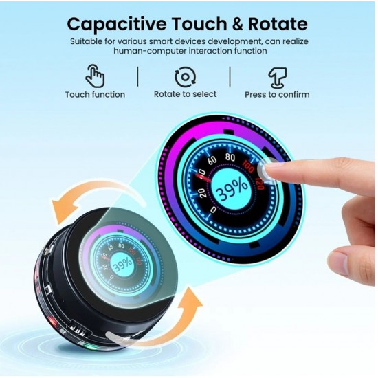 Elecrow CrowPanel 1.46inch-HMI ESP32 Rotary Display 360*360 IPS Round Touch Knob Screen Elecrow CrowPanel 1.46inch-HMI ESP32 Rotary Display 360*360 IPS Round Touch Knob Screen