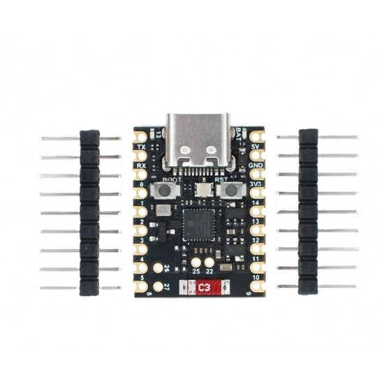 ESP32-H2 Super Mini Development Board - Supports BLE / Zigbee / Thread Wireless Communication - Unsolder Version (HW-727) ESP32-H2 Super Mini Development Board - Supports BLE / Zigbee / Thread Wireless Communication - Unsolder Version (HW-727)