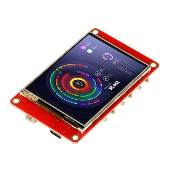 Elecrow CrowPanel 2.8inch-ESP32 HMI 320x240 Display SPI TFT LCD Touch Screen Compatible with Arduino/LVGL/ Esphome-Homeassistant/PlatformIO/Micropython-Without Acrylic Case