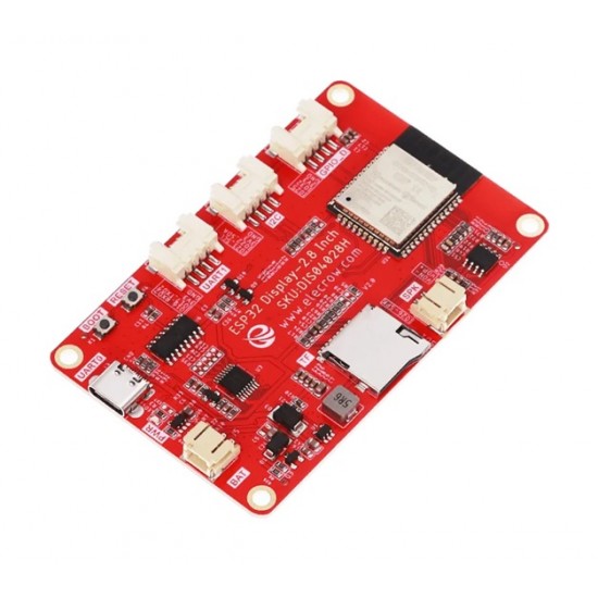 Elecrow CrowPanel 2.8inch-ESP32 HMI 320x240 Display SPI TFT LCD Touch Screen Compatible with Arduino/LVGL/ Esphome-Homeassistant/PlatformIO/Micropython-Without Acrylic Case