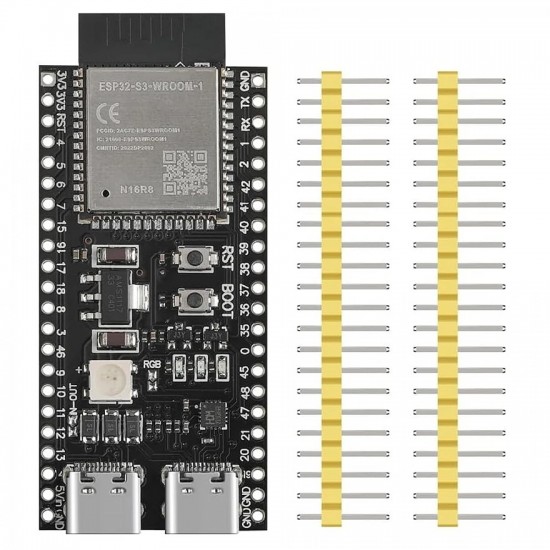 ESP32-S3-WROOM1-N16R8 Development Board - Unsoldered Header - CH9102 ESP32-S3-WROOM1-N16R8 Development Board - Unsoldered Header - CH9102