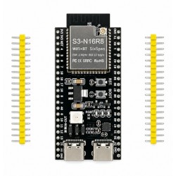 ESP32-S3-WROOM1-N16R8 Development Board - External Antenna Connector & Onboard PCB Antenna - Unsoldered Header ESP32-S3-WROOM1-N16R8 Development Board - External Antenna Connector & Onboard PCB Antenna - Unsoldered Header