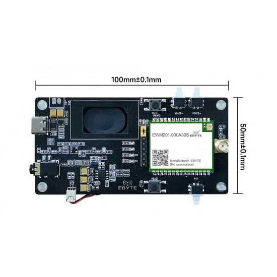 Ebyte EWT201-900A30S Wireless Voice Intercom Module Test Kit Ebyte EWT201-900A30S Wireless Voice Intercom Module Test Kit