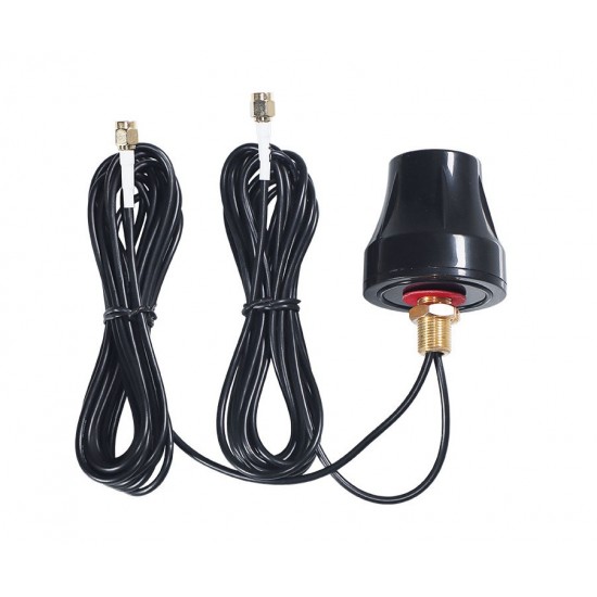FS-1498 High Gain 4G LTE + GPS Combo Antenna – 5dBi 4G LTE & 28dBi GPS Cup Shaped Cabinet Antenna with Dual SMA Male - 3 Meter Cable Length FS-1498 High Gain 4G LTE + GPS Combo Antenna – 5dBi 4G LTE & 28dBi GPS Cup Shaped Cabinet Antenna with Dual SMA Male - 3 Meter Cable Length