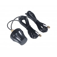 FS-1498 High Gain 4G LTE + GPS Combo Antenna – 5dBi 4G LTE & 28dBi GPS Cup Shaped Cabinet Antenna with Dual SMA Male - 3 Meter Cable Length