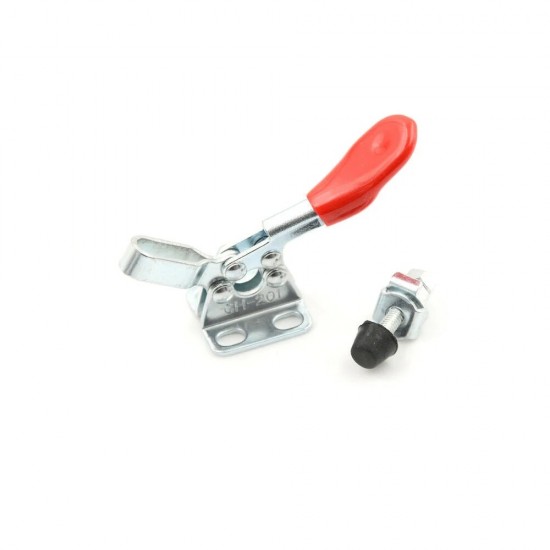 GH-201 Horizontal Handle Toggle Clamp - Holding Force 27kg - Flat Base All Arm Types