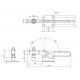 GH-201-C Horizontal Handle Toggle Clamp - Holding Force 100Kg