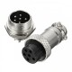 GX16 - 6 Pin Round Shell Aviation Connector Set of Male and Female , Panel Mount GX16 - 6 Pin Round Shell Aviation Connector Set of Male and Female , Panel Mount