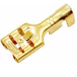6mm Female Electrical Wire Brass Thimble With Transparent Sleeves