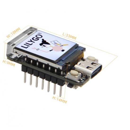 LILYGO TTGO T-QT Pro ESP32-S3FN8 With 0.85inch IPS LCD Display Module - Solder Version (H628)